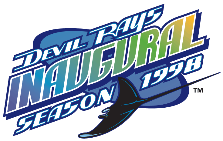 Tampa Bay Devil Rays 1998 Anniversary Logo iron on transfers for fabric